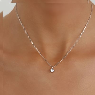Dây chuyền bạc liền mặt bạc 925.