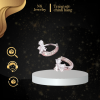 Bông Tai Bạc S925 N6 Jewelry Dáng Vòng Tròn Đính Hình Nơ Đá Lấp Lánh