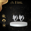 Bông Tai Bạc S925 N6 Jewelry Dáng Vòng Tròn Đính Hình Bướm Full Đá Lấp Lánh