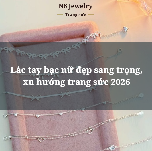 lắc tay bạc nữ