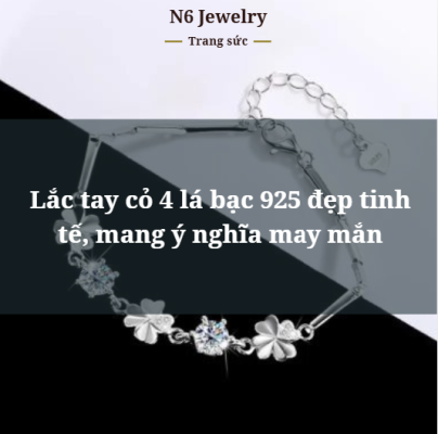 lắc tay cỏ 4 lá