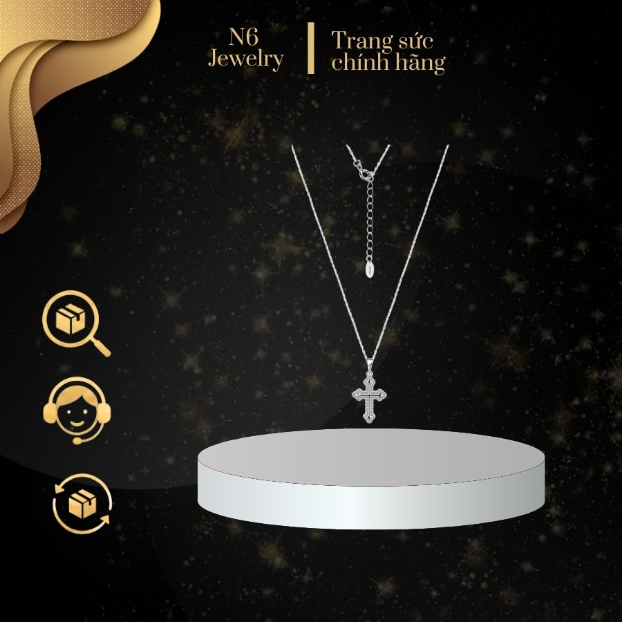 Dây chuyền bạc nữ mặt thánh giá N6 Jewelry