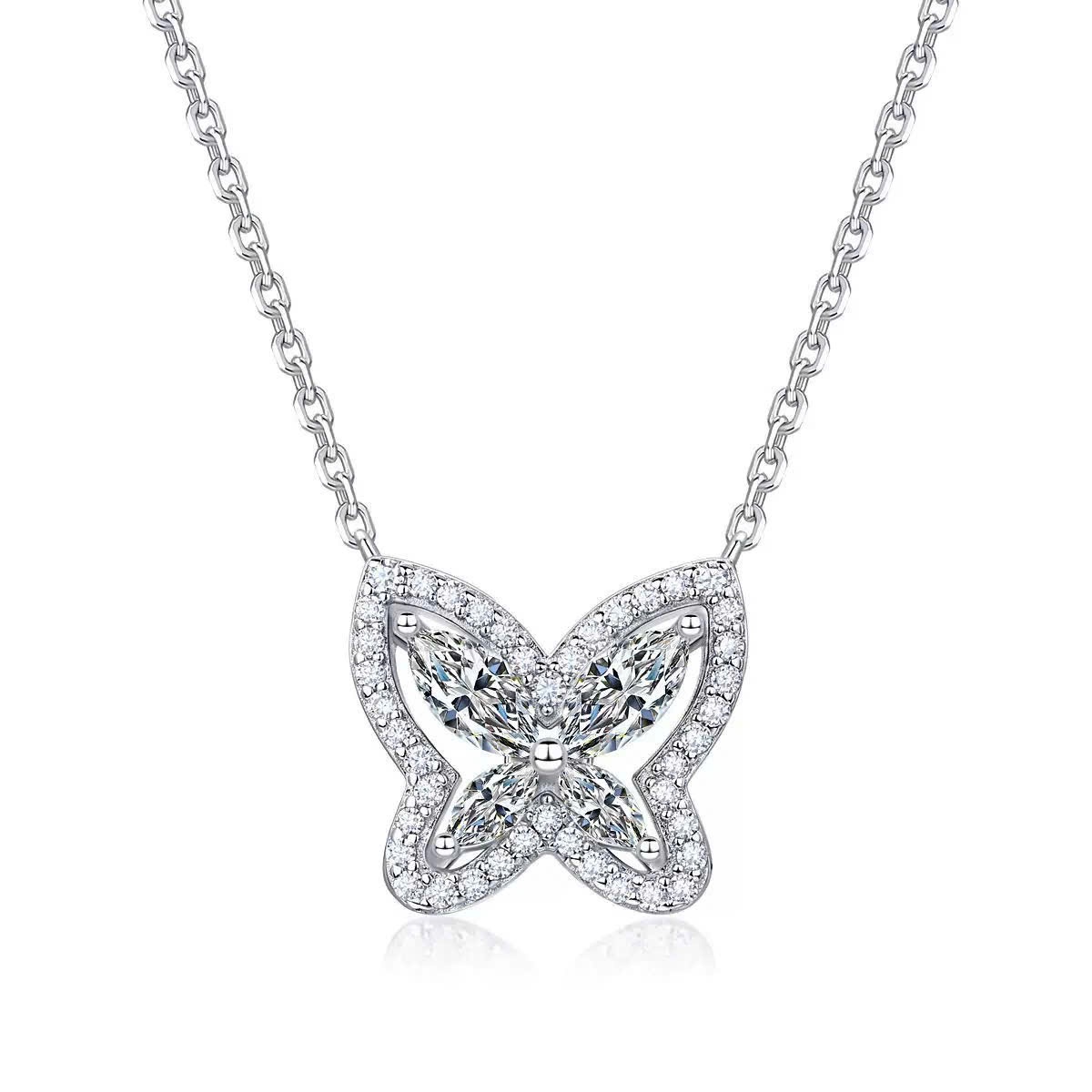 Dây chuyền bạc nữ bướm đính đá N6 Jewelry